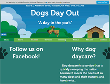 Tablet Screenshot of dogs-day-out-daycare.com